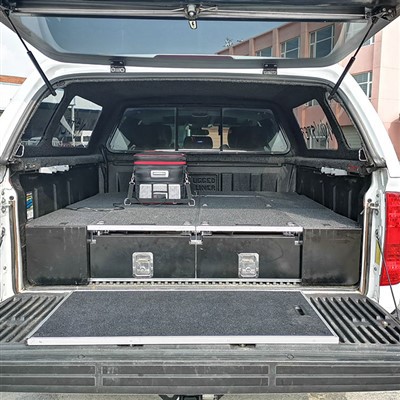 Guías largas para cajones para plataforma de camión