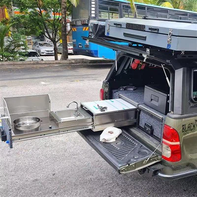 Caja de cocina de campamento portátil
